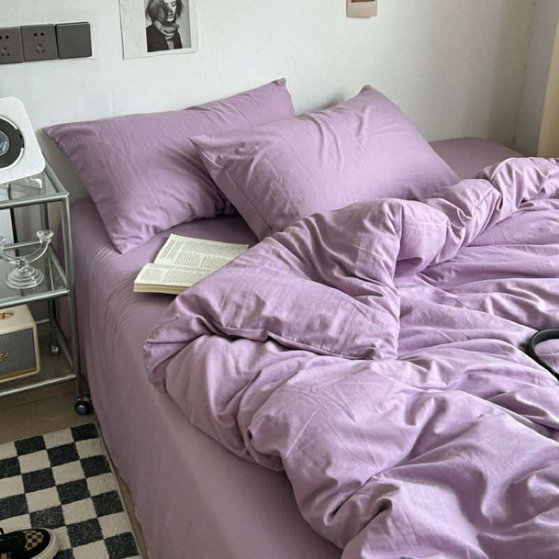 Bộ chăn ga Đũi Hàn basic - Taci House