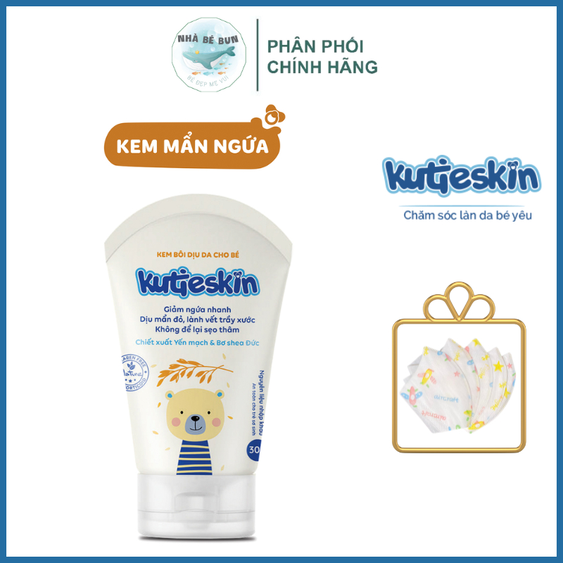 Kem Kutieskin Bôi Dịu Da, Mẩn Ngứa Giành Cho Da Bé Bị Muỗi Đốt Côn Trùng Cắn 30g