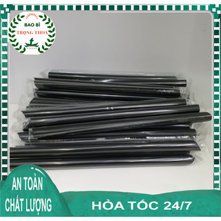 Ống hút trân châu đen bọc màng 500g 1 gói