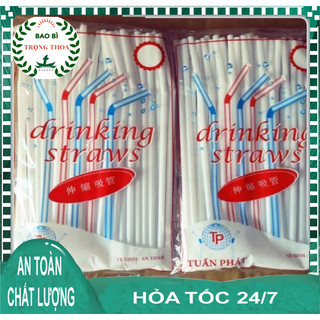 Ống hút trắng cong - Ống hút uống sữa
