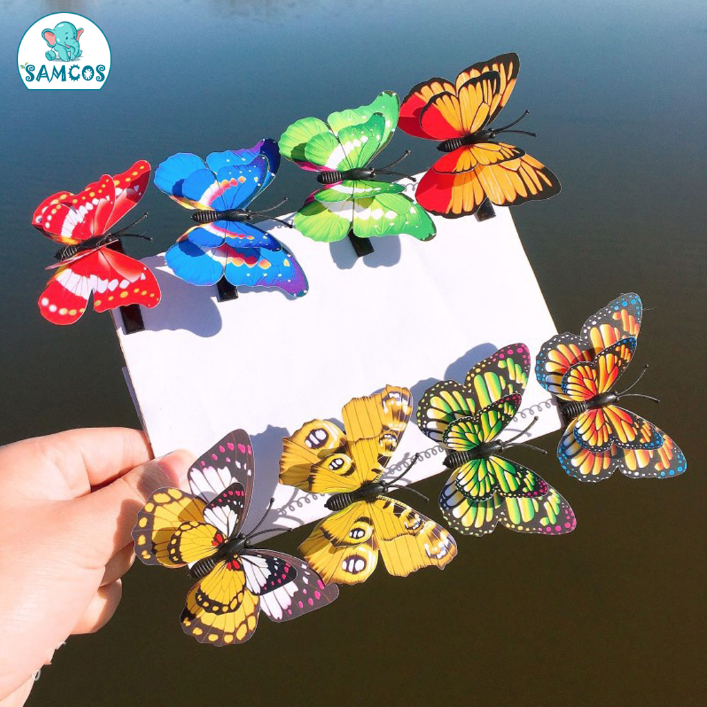 Kẹp tóc hình cánh bướm dễ thương, nhiều màu thời trang Hàn Quốc cho bé SamCos