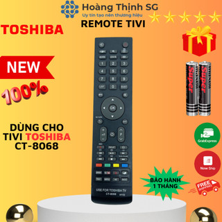Remote điều khiển tivi toshiba ct-8068, điều khiển tv toshiba dòng led/lcd - tặng kèm pin