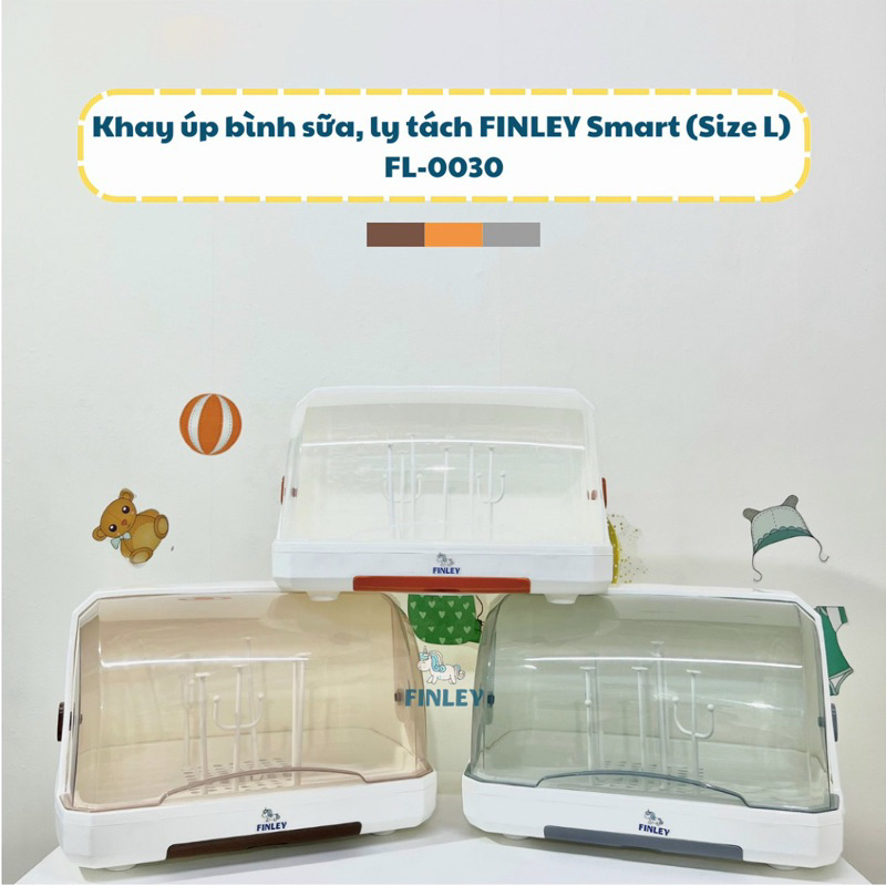 Giá úp bình sữa tiện dụng khay úp đa năng FINLEY SMART