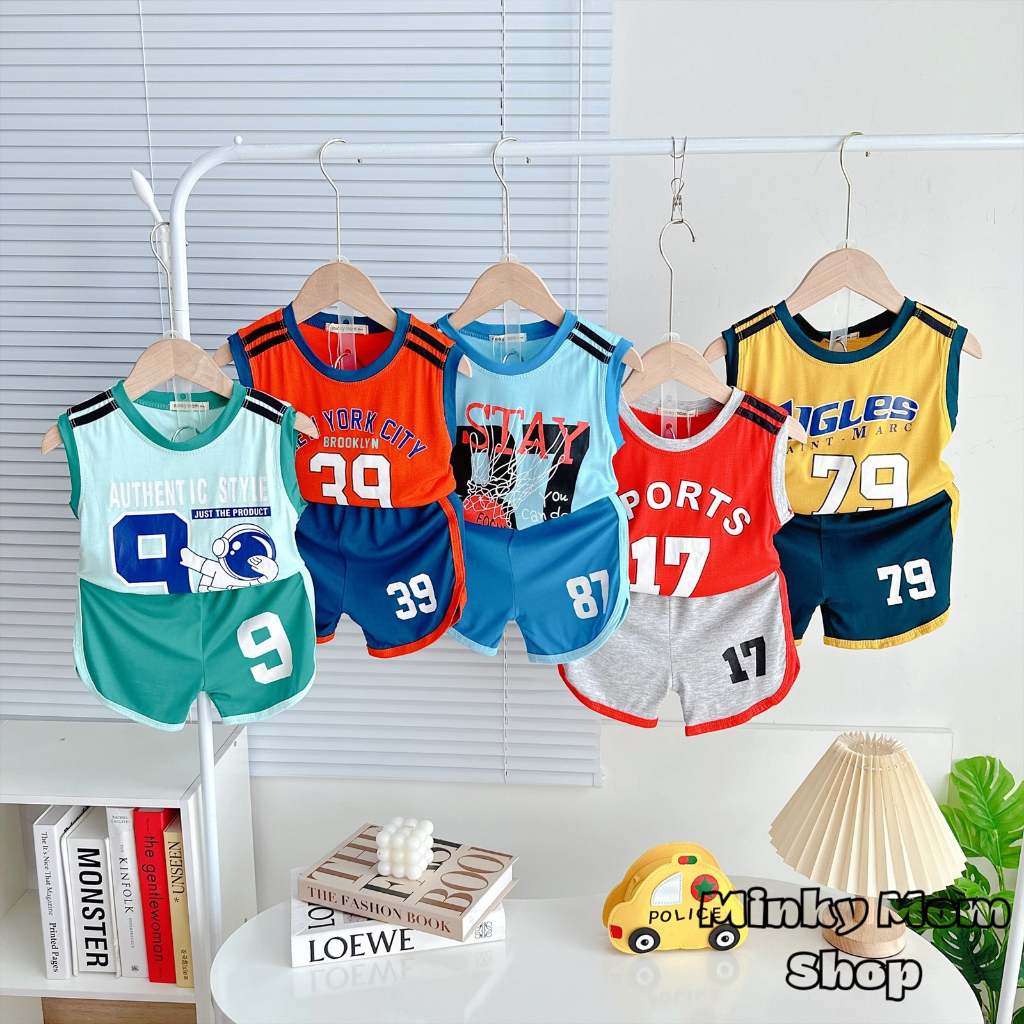(8-40kg) Ba lổ thể thao in số minkymom