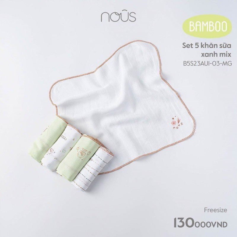 [sét 5 khăn sữa cho bé các mẫu