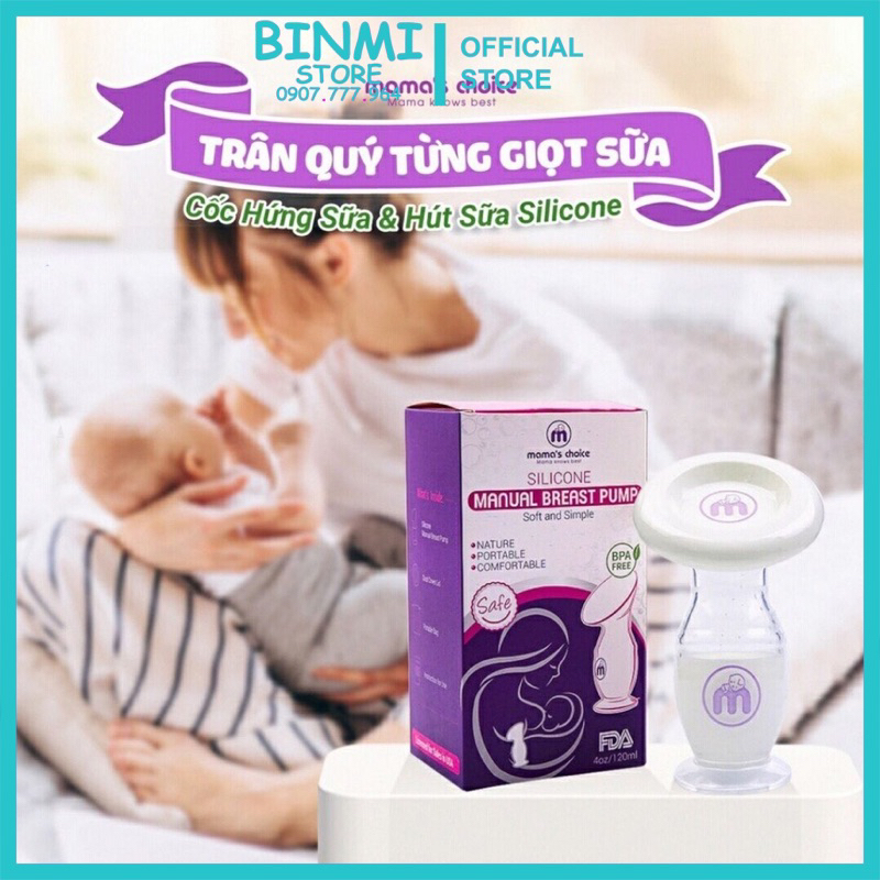 Cốc hứng sữa Mama's Choice  Siêu tiện lợi cho mẹ hút sữa, hứng sữa - Sử dụng thay Máy hút sữa