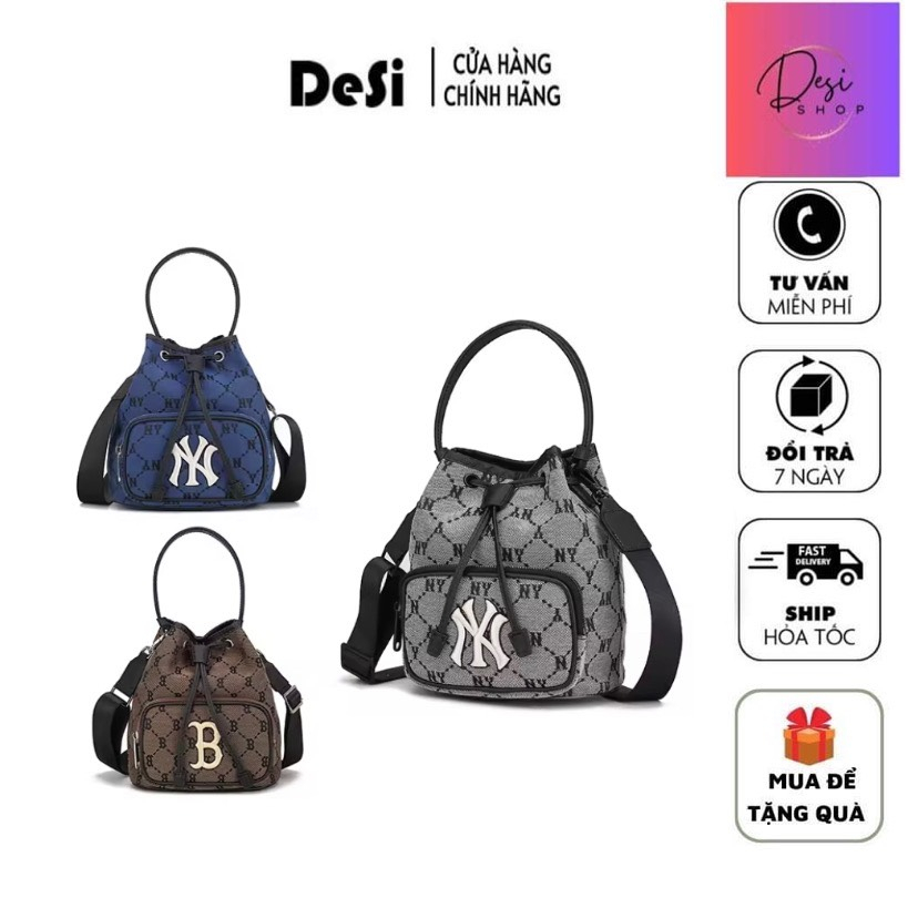 Túi rút MLB, Balo MLB Monogram Diamond Jacquard 3ABMS011N-50BLD - Hàng Loại 1