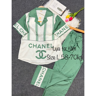 Đồ bộ pijama lụa TK 2CE tay ngắn size L