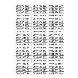 Sim số đẹp lặp dễ nhớ mạng mobifone, sim trả trước