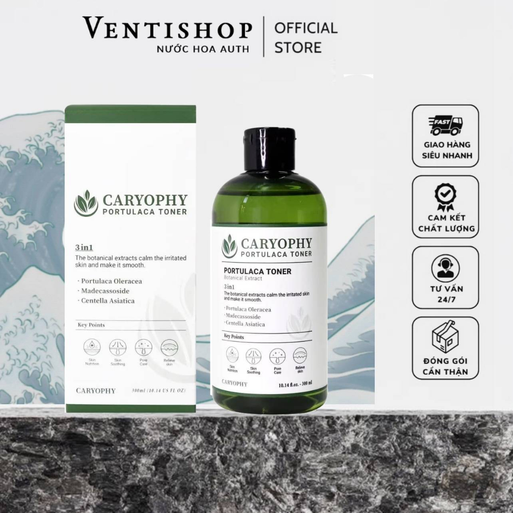 | VENTISHOP.68 |  Caryophy Portulaca Toner (300ML) + Serum Caryophy Portulaca Ampoule(10ML)