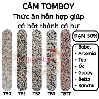Bao 1KG Cám TOMBOY TB0, TB1, TB2, TB3, TBTT - Thức ăn cho cá con, bobo, artemia sinh khối , tôm | Hingaostore.