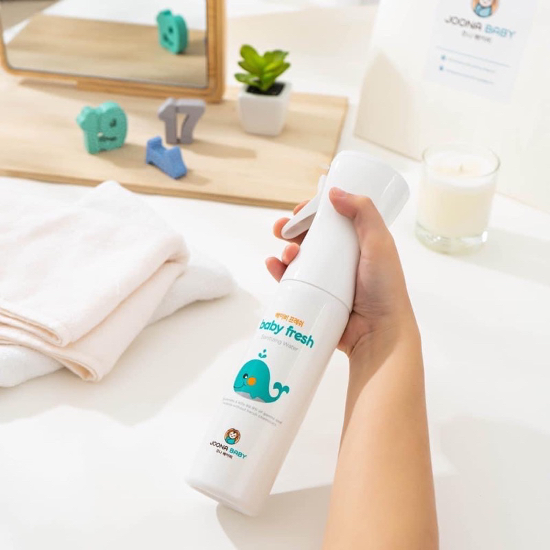 Xịt diệt khuẩn Baby Fresh - JOONA BABY Hàn Quốc- diệt khuẩn đồ chơi, tiệt trùng bình sữa, núm ti giả cho bé