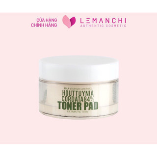 Nước cân bằng diếp cá Derma Factory dạng miếng Houttuynia Cordata 84% Toner Pad 150ml
