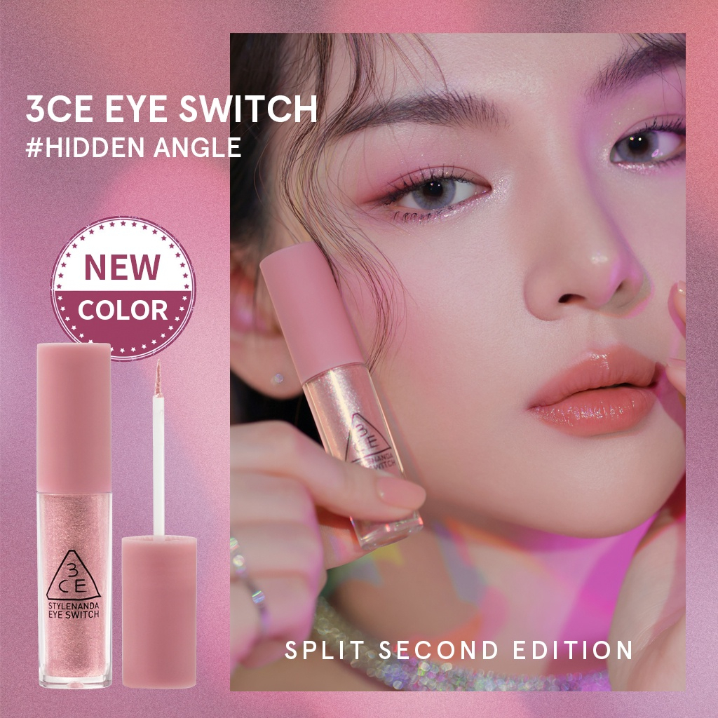 Nhũ mắt 3CE Eye Switch- màu hidden angle second split màu hồng hoa cà
