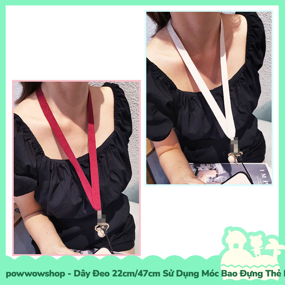 [Sẵn VN - Hỏa Tốc] Dây Đeo 22cm/47cm Sử Dụng Để Móc Vào Bao Đựng Thẻ Nhân Viên / Buộc Vào Điện Thoại Đơn Giản Nhiều Màu