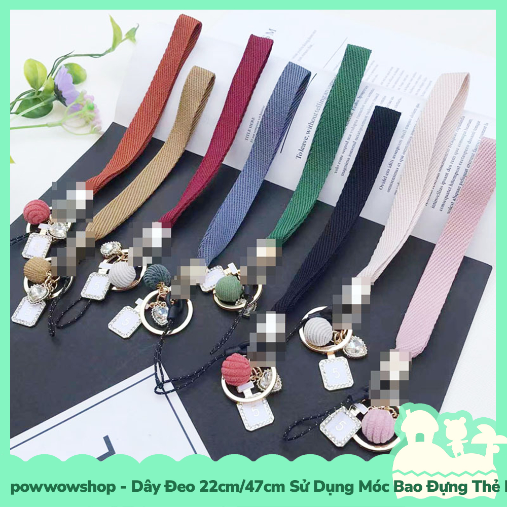 [Sẵn VN - Hỏa Tốc] Dây Đeo 22cm/47cm Sử Dụng Để Móc Vào Bao Đựng Thẻ Nhân Viên / Buộc Vào Điện Thoại Đơn Giản Nhiều Màu
