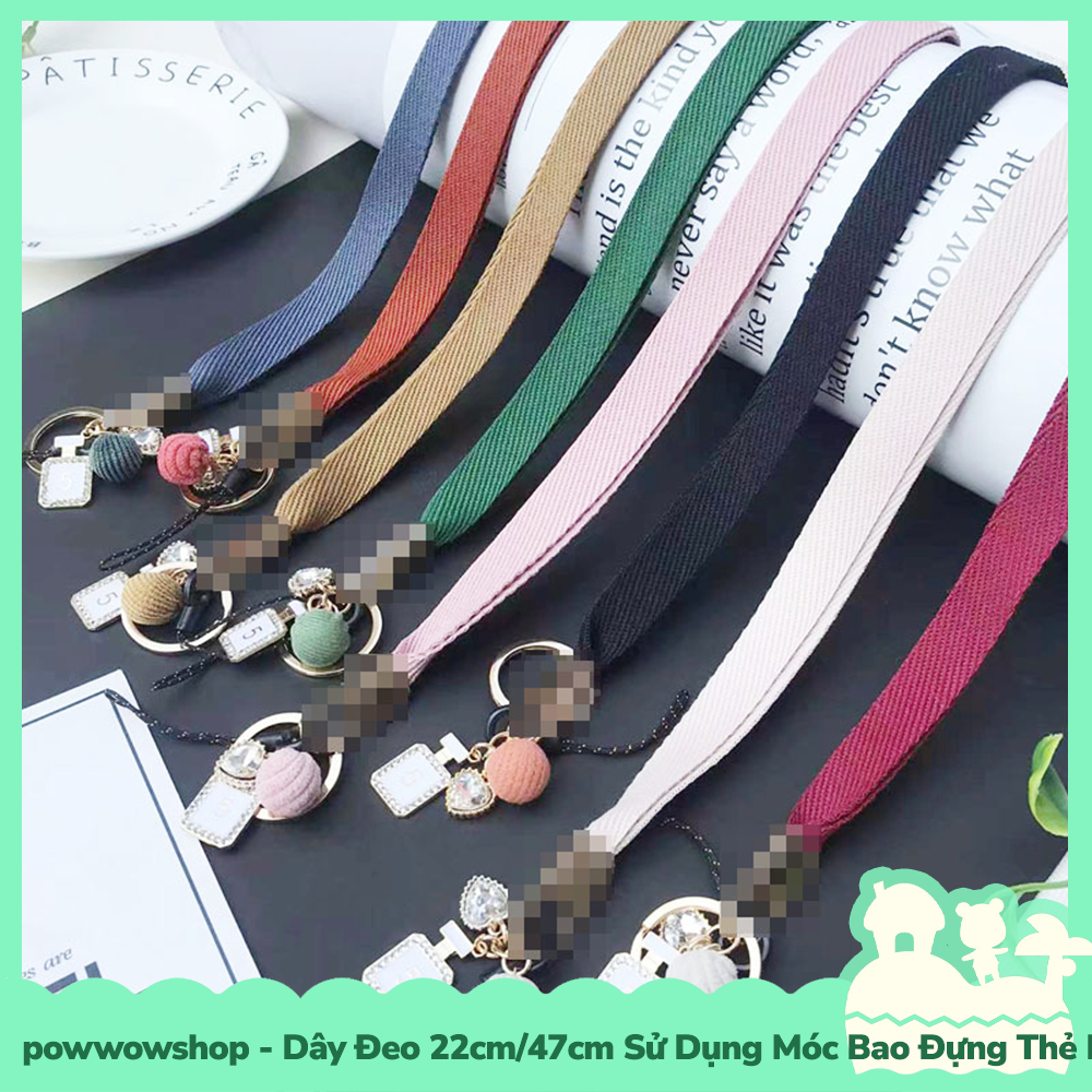 [Sẵn VN - Hỏa Tốc] Dây Đeo 22cm/47cm Sử Dụng Để Móc Vào Bao Đựng Thẻ Nhân Viên / Buộc Vào Điện Thoại Đơn Giản Nhiều Màu