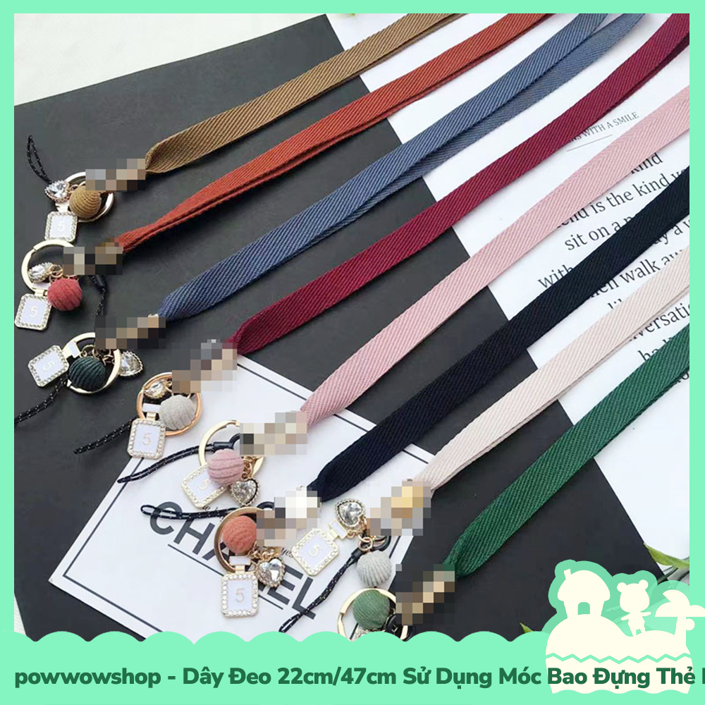 [Sẵn VN - Hỏa Tốc] Dây Đeo 22cm/47cm Sử Dụng Để Móc Vào Bao Đựng Thẻ Nhân Viên / Buộc Vào Điện Thoại Đơn Giản Nhiều Màu