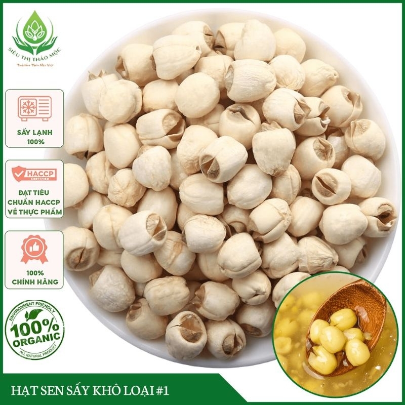 Hạt sen khô loại 1,hầm. tần, nấu cháo siêu bở