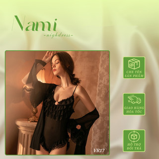 Bộ đồ ngủ 2 dây sexy gợi cảm - nami nightdress - vr17