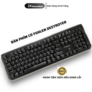 Bàn Phím Cơ Gaming Fuhlen Destroyer- Led Đơn Trắng Siêu Sáng, Siêu Đẹp