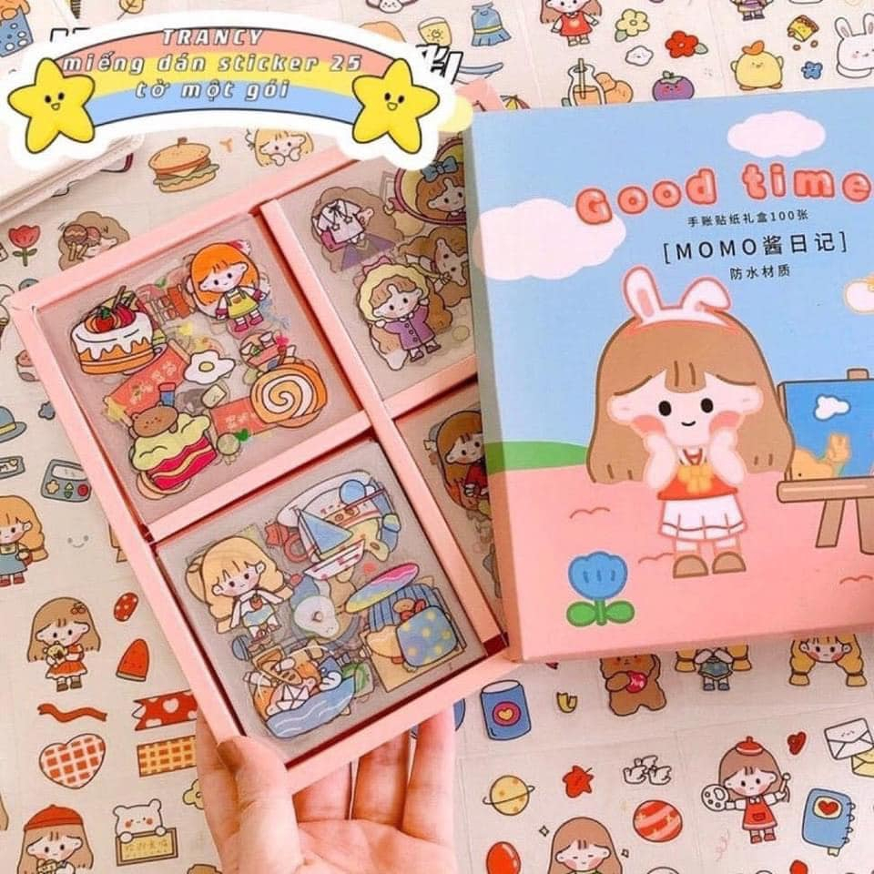 BỘ 1000 STICKER HÃNG TELADO CÔ GÁI