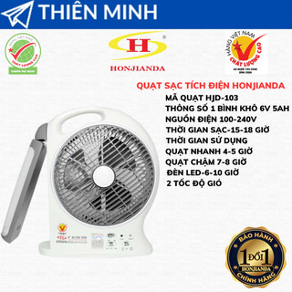 Quạt sạc tích điện hjd fl101led-fl103