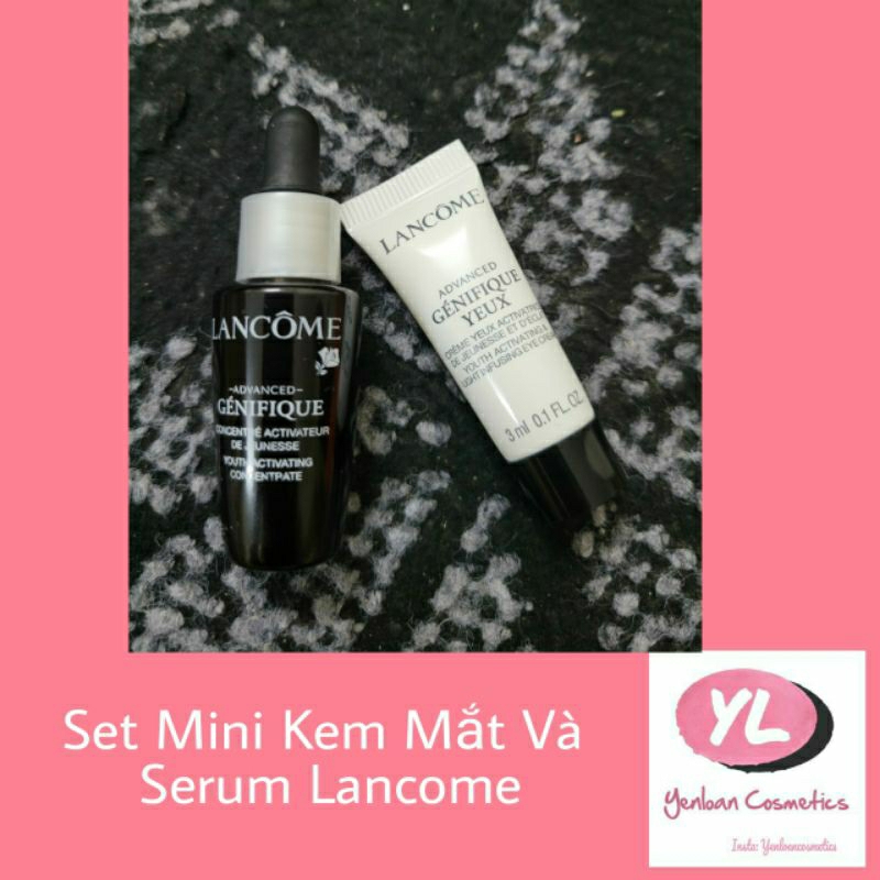 Set mini kem mắt và serum Serum Lancome Đen Thần Thánh Advanced Génifique minisize sephora