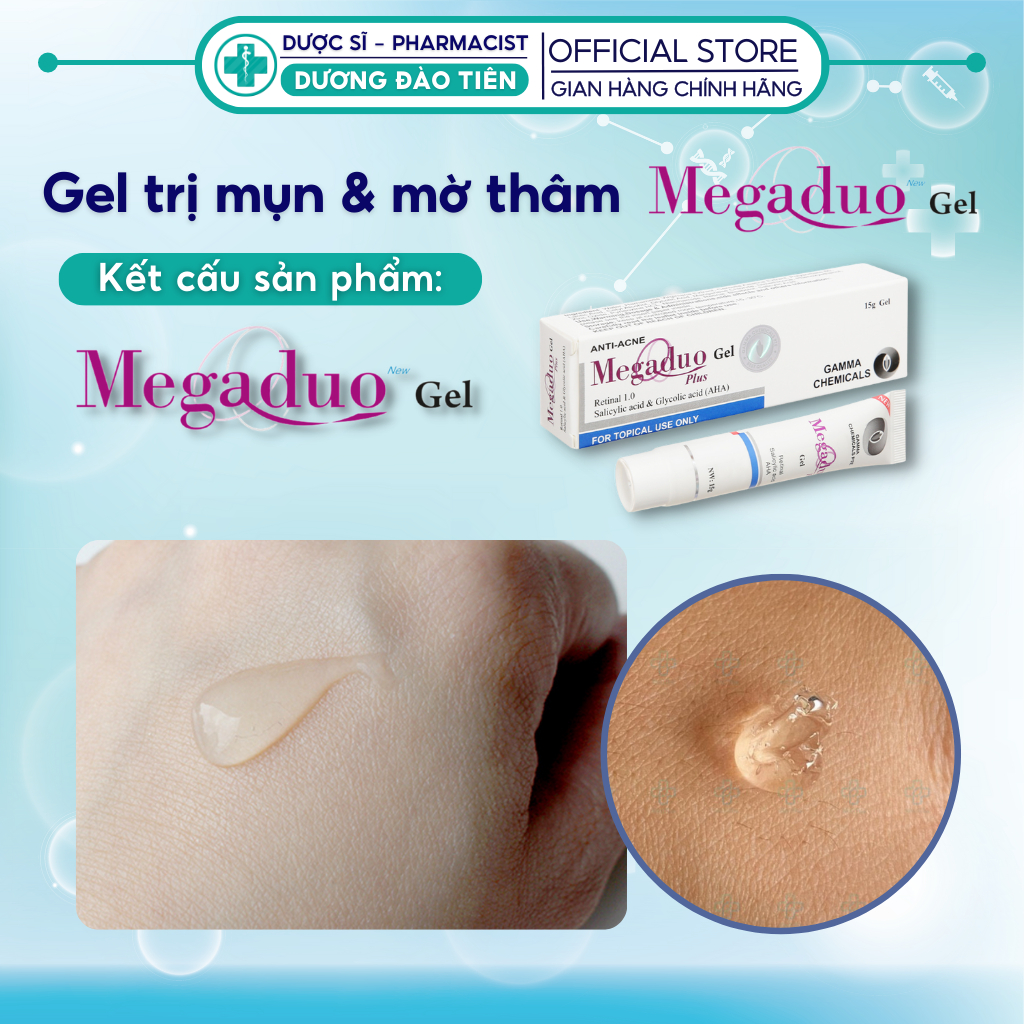 Gel Giảm Mụn Và Thâm Gamma Megaduo Gel 15gram