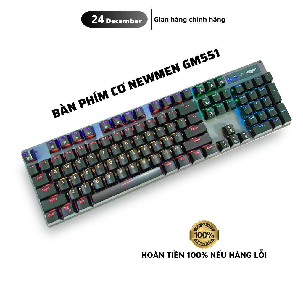 Bàn Phím Cơ Gaming Newmen GM551 - Like New Chất Lượng Cao, Bền Đẹp