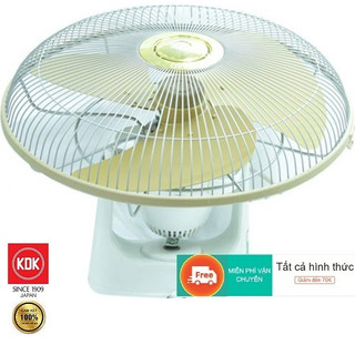 Quạt đảo trần kdk m40r - cánh kim loại màu vàng- hàng chính hãng
