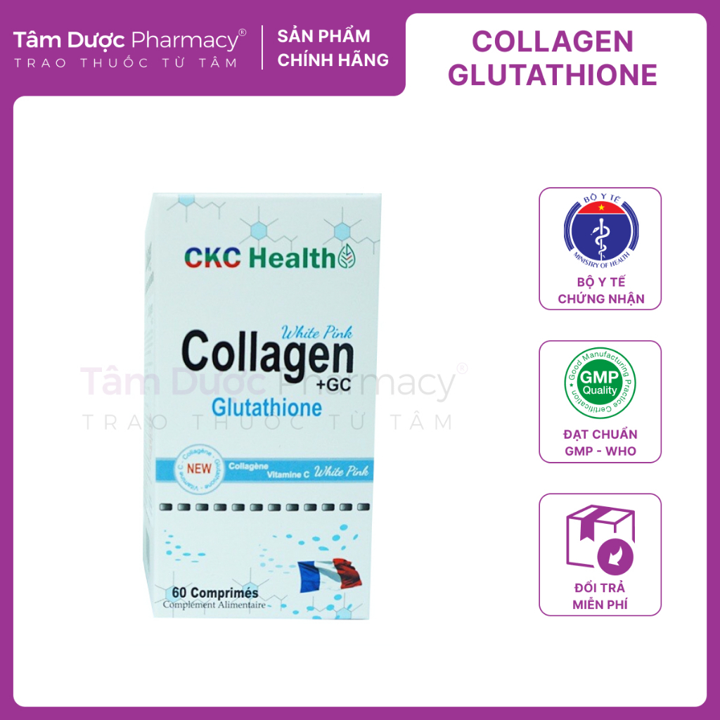 Collagen +GC Glutathion - Làm đẹp da từ bên trong, trắng da, sạch nám tàn nhang, sáng mịn