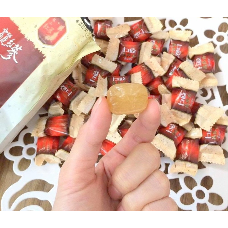 KẸO SÂM HÀN QUỐC KHÔNG ĐƯỜNG 500G GÓI TRẮNG