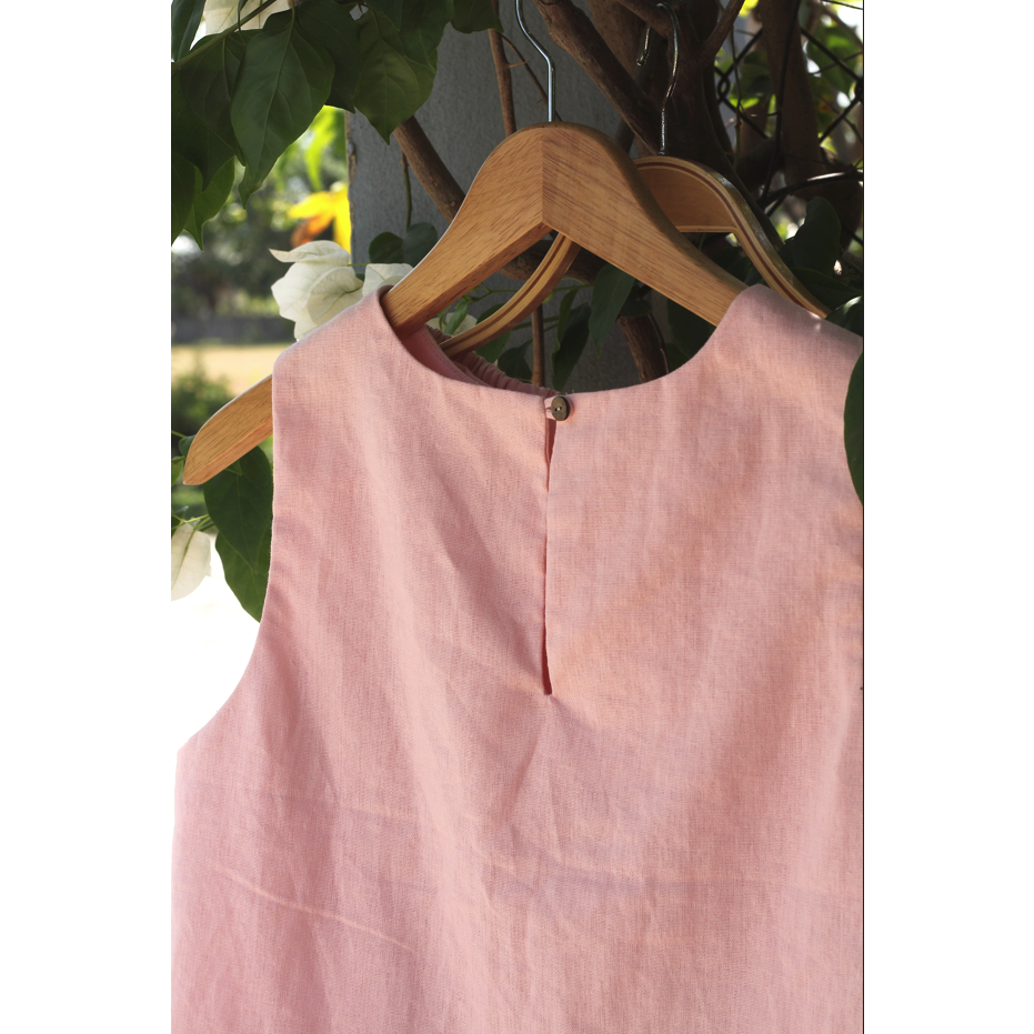 Set váy linen sát nách mùa hè - Mé Hè