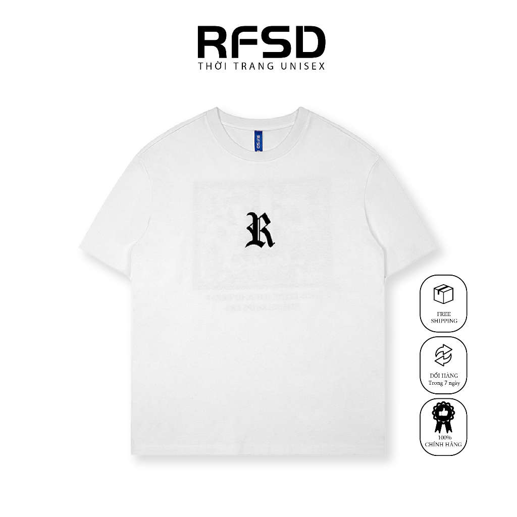 RFSD - Áo thun unisex nam nữ PAINT hè 2023 cotton thoáng mát form rộng