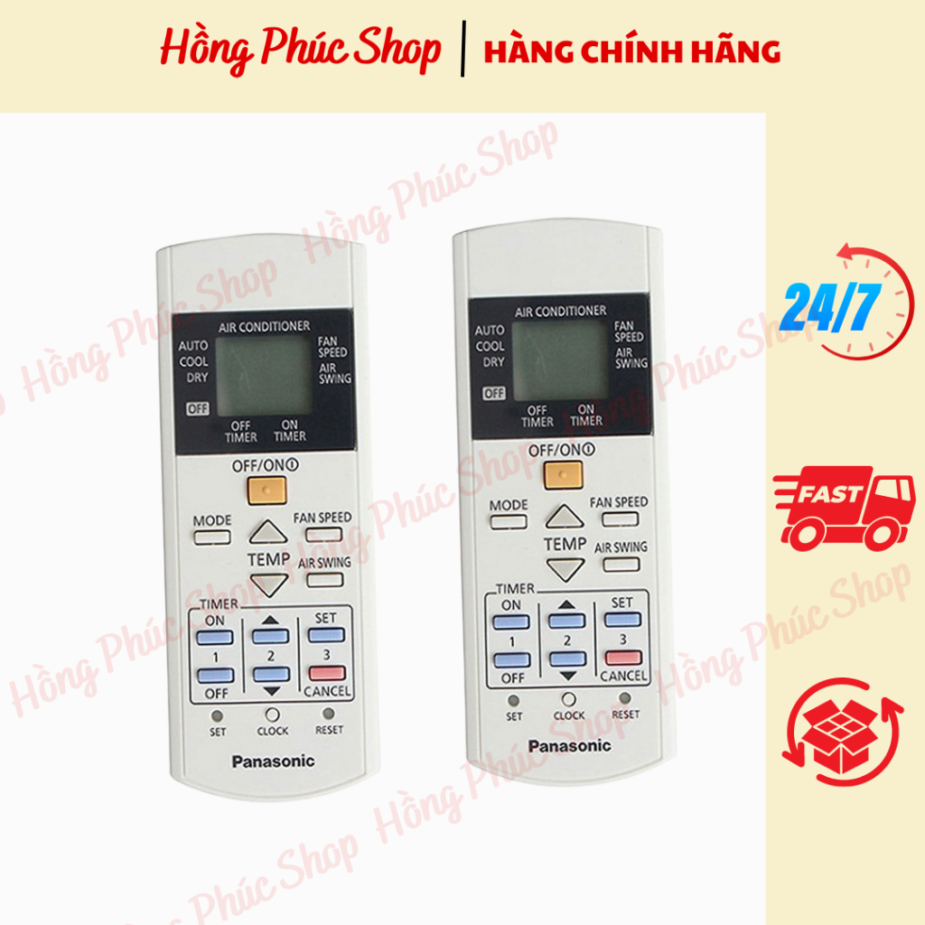 Remote điều hòa Panasonic 1 chiều - Điều khiển điều hòa Panasonic 1 chiều loại nhỏ