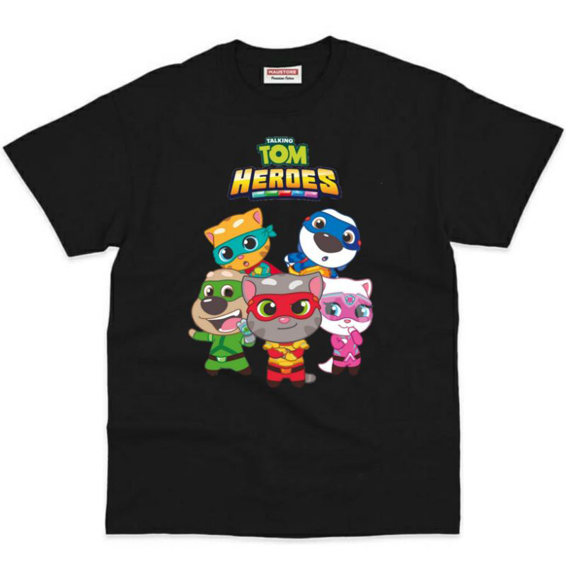 Áo thun cho bé trai và bé gái in hình Talking TOM HEROES dễ thương