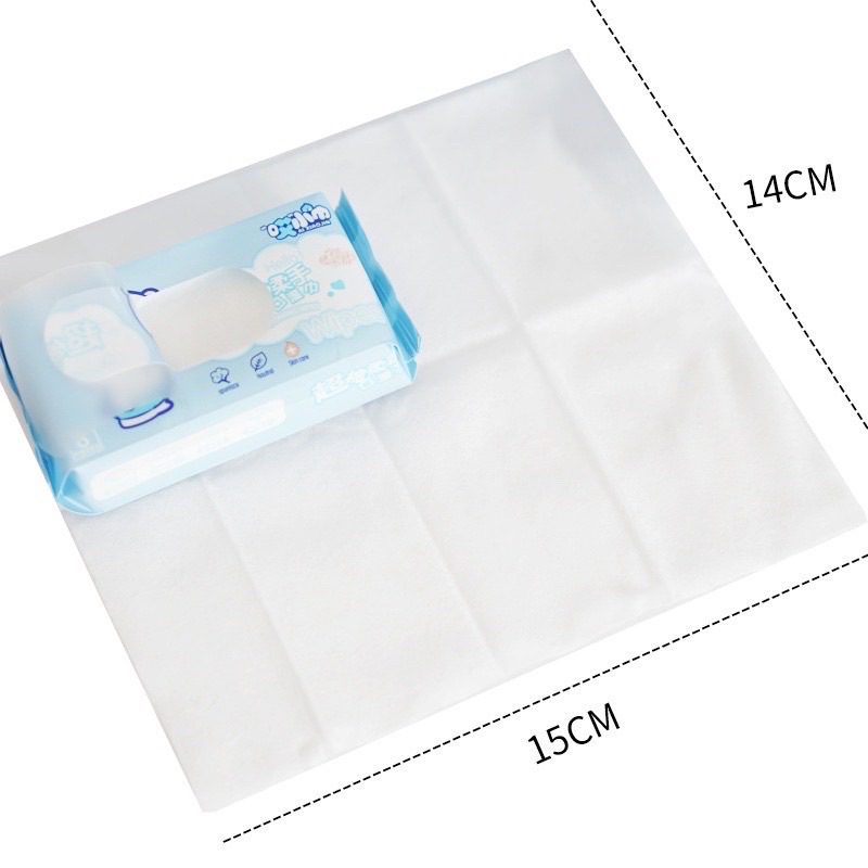 Khăn Giấy Ướt Mini Bỏ Túi Chính Hãng Nội Địa Trung Siêu Đáng Yêu 8 Gói/Túi