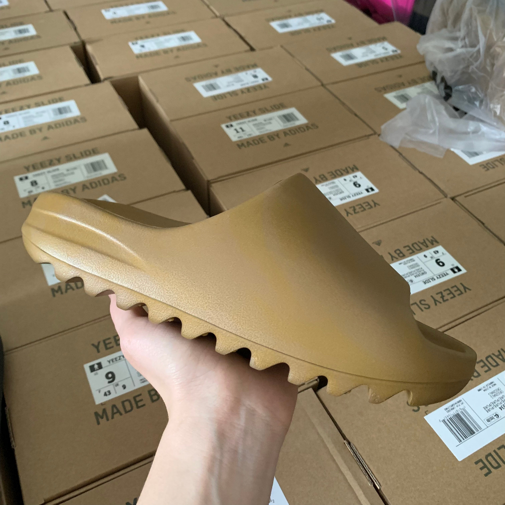 Dép Yz Slide " Ochre " Bản vân nhám