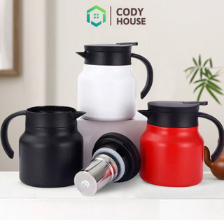 Ấm pha trà, Bình pha trà giữ nhiệt inox dung tích 1000ml, Ấm pha trà giữ nhiệt chất liệu inox 316 CODY HOUSE