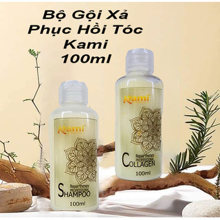 Bộ gội xả phục hồi tóc kami 100ml