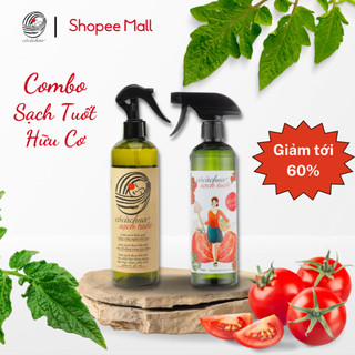 Combo dùng thử - nước tẩy đa năng nhà bếp hữu cơ cô cà chua sạch tuốt - cô cà chua 500ml