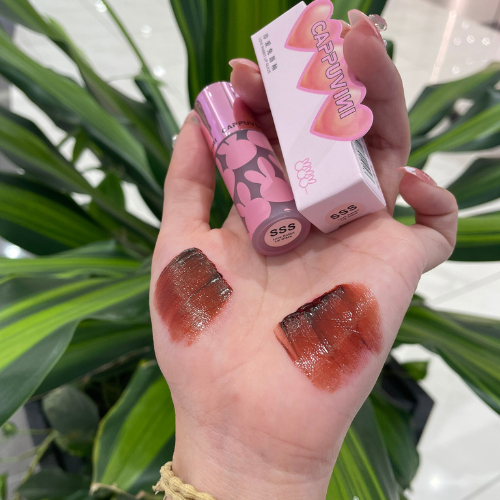 Son CAPPUVINI Thỏ hồng Love Rabbit Lip Glaze căng mọng môi cao cấp