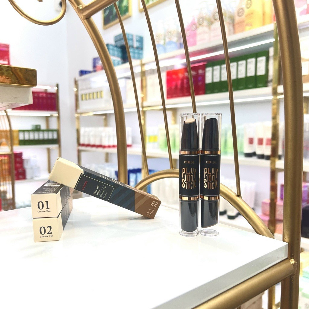 (CÓ BILL) Bút Tạo Khối Hai Đầu ETUDE Play 101 Stick Contour Duo 2.0g+3.8g