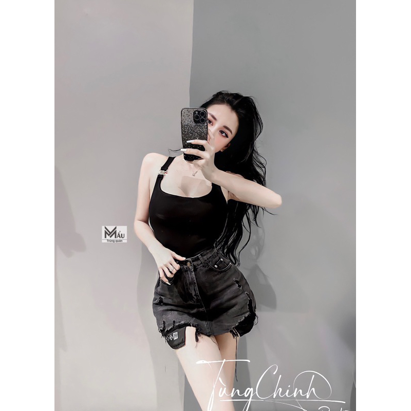 Áo bodysuit nữ tag dây xích MẨU