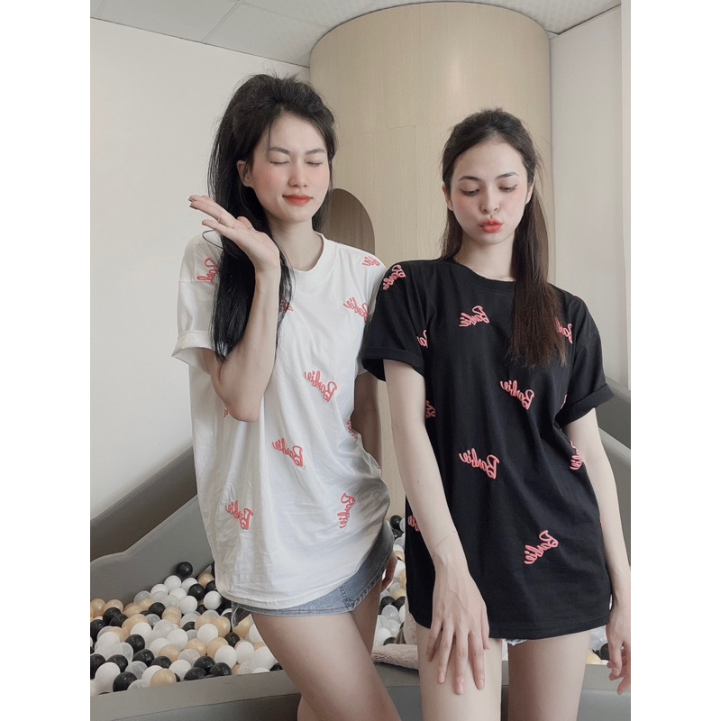 Áo thun Barbie thời trang form rộng, tay lỡ, chất cotton lạnh thoải mái ngày hè cho các nàng