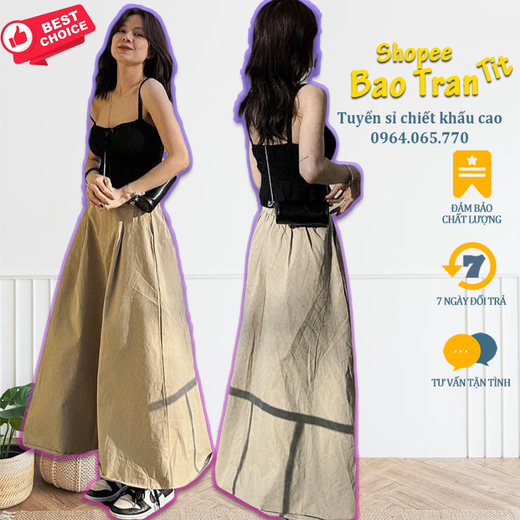 Set croptop 2 dây đen rút eo chân váy kaki nude - Kho tuyển sỉ ưu đãi chiết khấu tốt