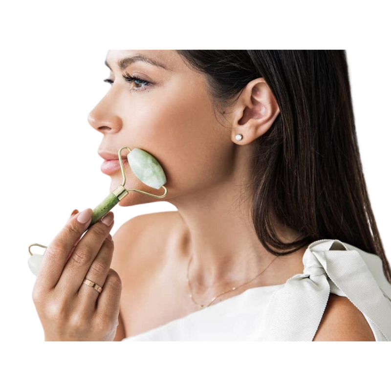 Cây Lăn Massage Mặt, Mắt, Cổ 2 Đầu Bằng Đá Tự Nhiên Mozato