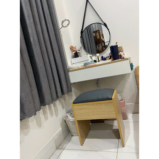 Bàn trang điểm treo tường 70x40x cm gỗ mdf 1 ngăn kéo