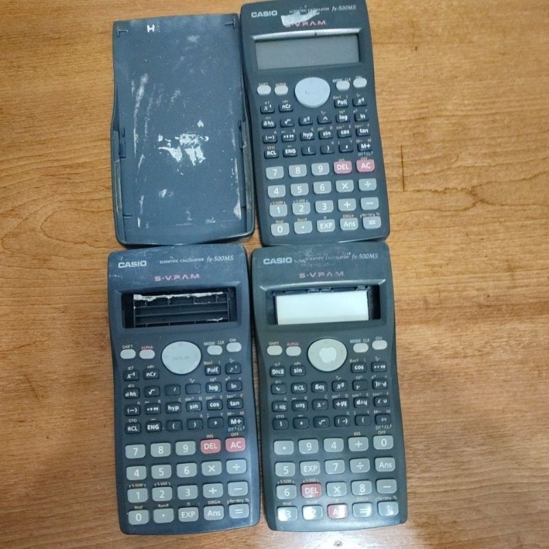 combo vỏ xấu và xác máy tính casio fx500ms